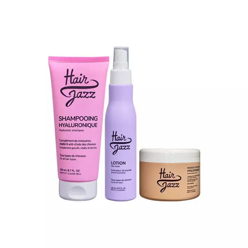 Setul HAIR JAZZ: șampon, loțiune și mască - pentru un păr lung, frumos și sănătos