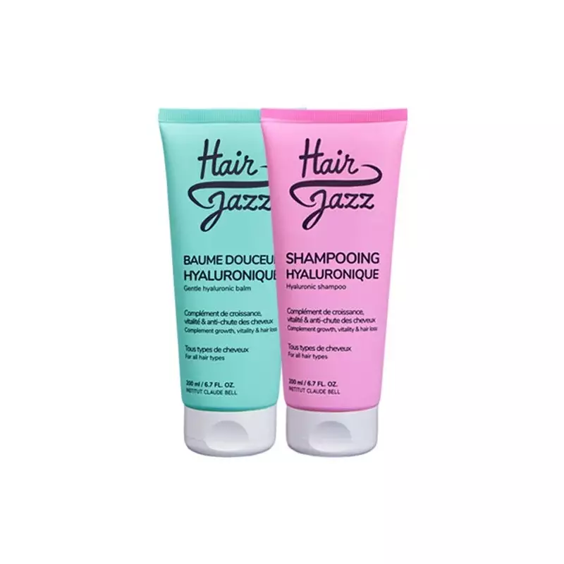 Setul HAIR JAZZ: șampon și balsam  - metodă pentru un păr lung