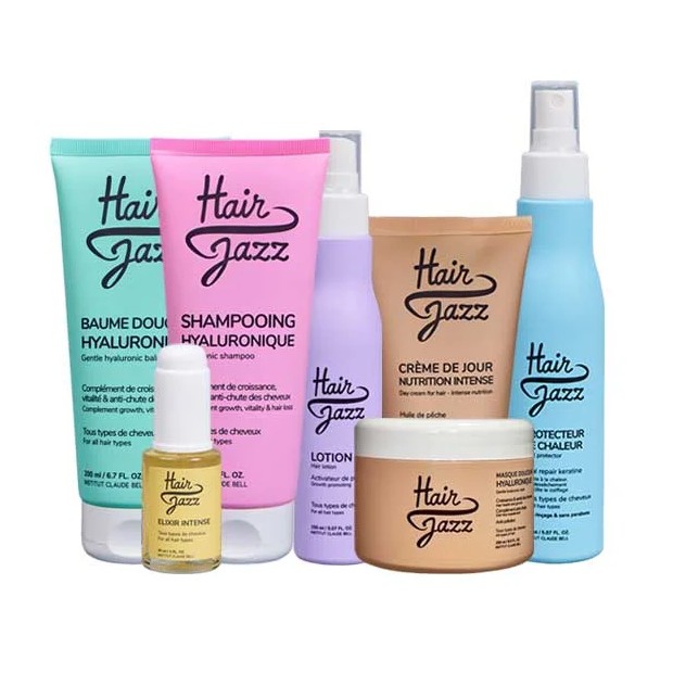 Setul complet Hair Jazz: șampon, loțiune, mască, serul, cremă, soluția de protecție termică și balsamul