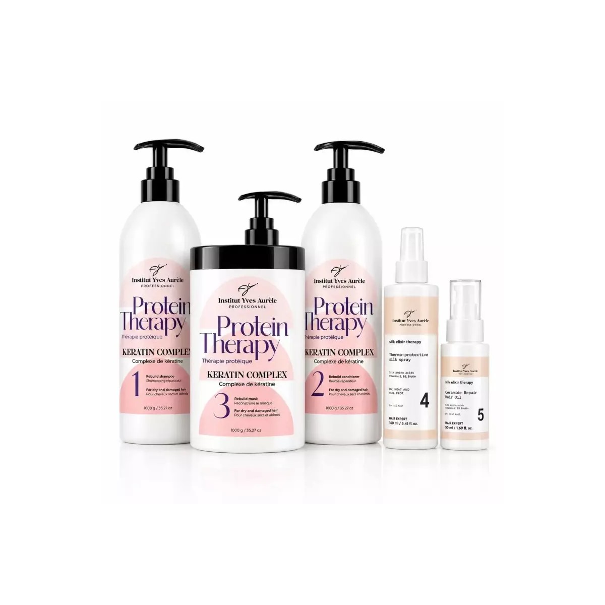 Set complet de terapie cu proteine și mătase XXL